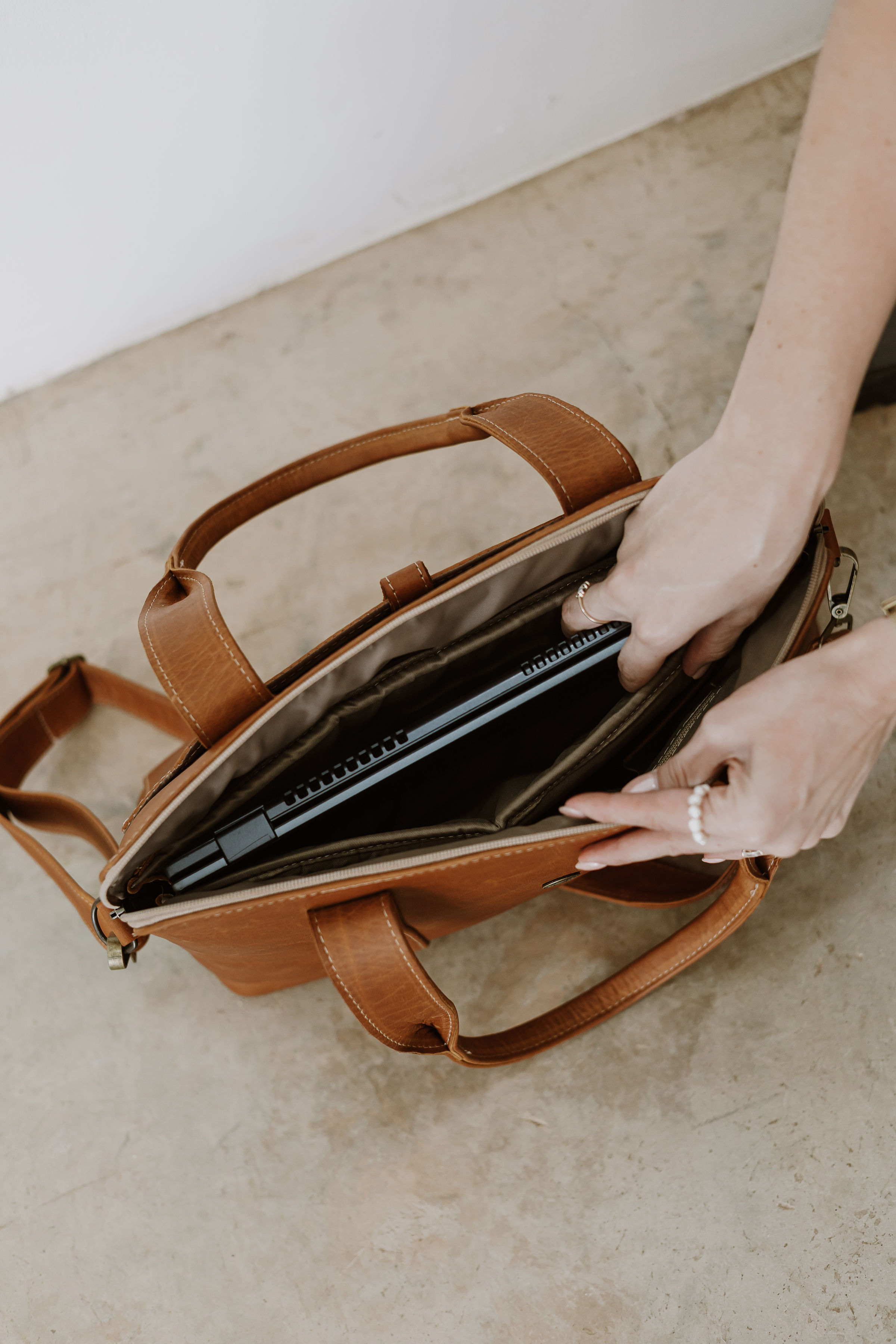Bridgette Laptop Bag - SKU-BLB01 - Diesel Toffee 6